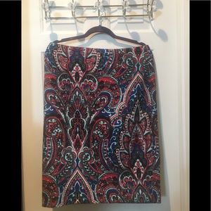 Talbots Paisley Skirt